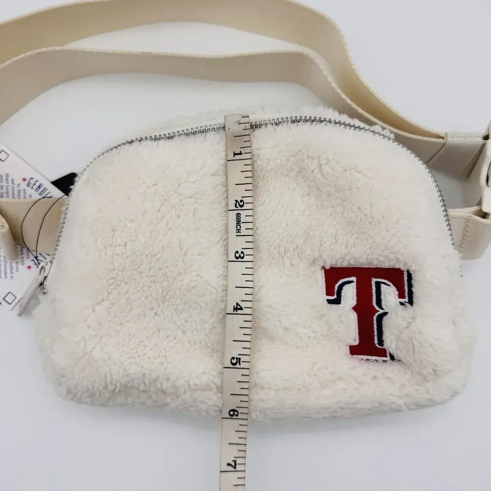 Texas Rangers Sherpa Belt Bag Crossbody MLB Baseball Logo Brands Adjustable NEW